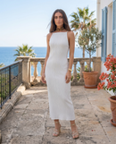 Greta | Abito Midi Plissé Aderente