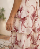 Eleonora | Abito Lungo in Chiffon Floreale