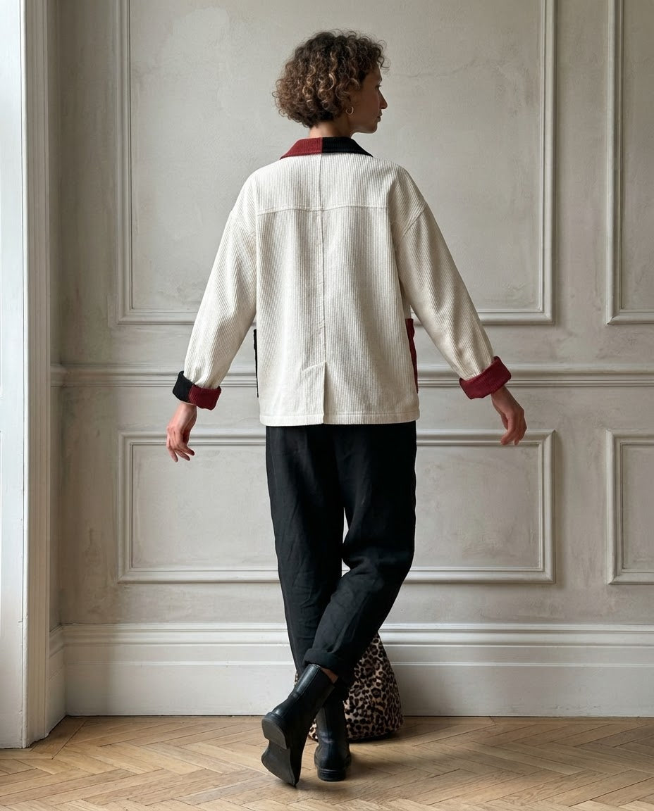 Camisa-Chaqueta Ludovica — Bolsillos en Contraste