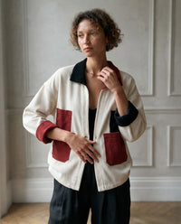 Camisa-Chaqueta Ludovica — Bolsillos en Contraste