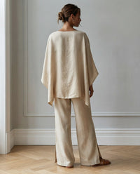 Completo Marta — Tunica Asimmetrica e Pantalone Ampio