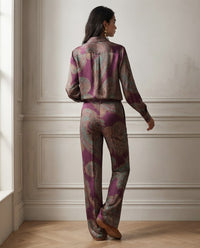 Completo Vittoria — Camicia e Pantalone Paisley in Raso