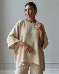 Completo Marta — Tunica Asimmetrica e Pantalone Ampio