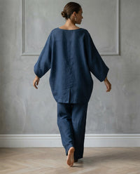 Completo Marta — Tunica Asimmetrica e Pantalone Ampio