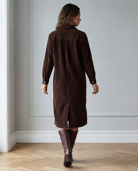 Vestido camisero Aurora — Pana