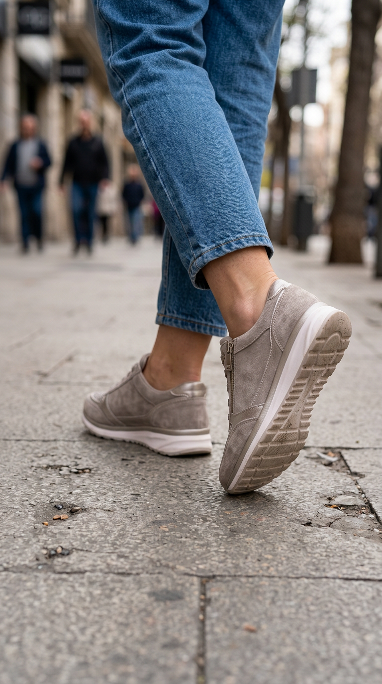 Sneakers Comode con Zip Laterale