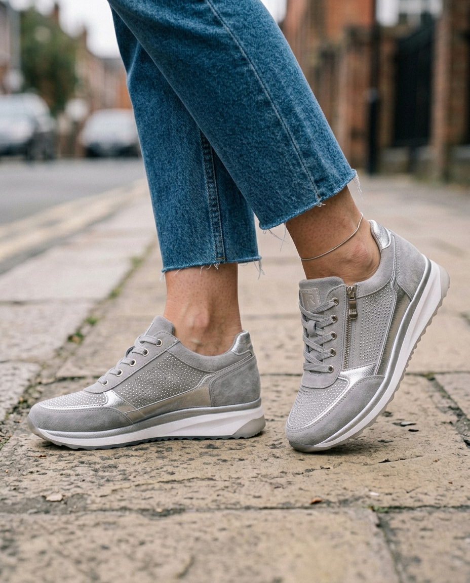 Sneakers Comode con Zip Laterale