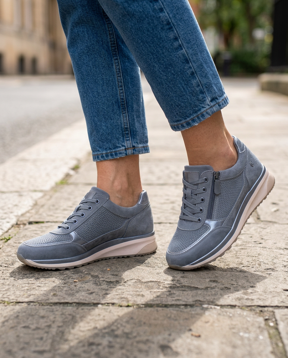 Sneakers Comode con Zip Laterale