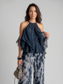Élise | Conjunto elegante y ligero con top fluido y pantalones anchos