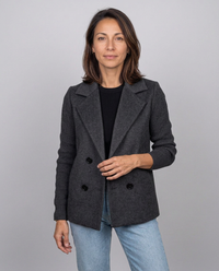 Giacca Doppiopetto Elena — Maniche in Maglia