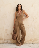 Giorgia | Jumpsuit lunga a gamba larga con bottoni