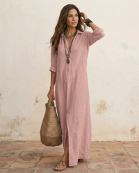 Nora | Abito Camicia Lungo in Lino