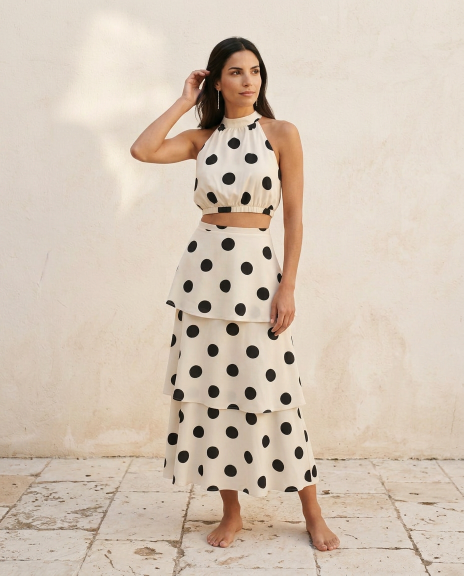 Sofia | Completo Due Pezzi a Pois