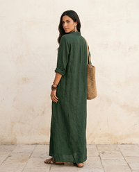 Nora | Abito Camicia Lungo in Lino
