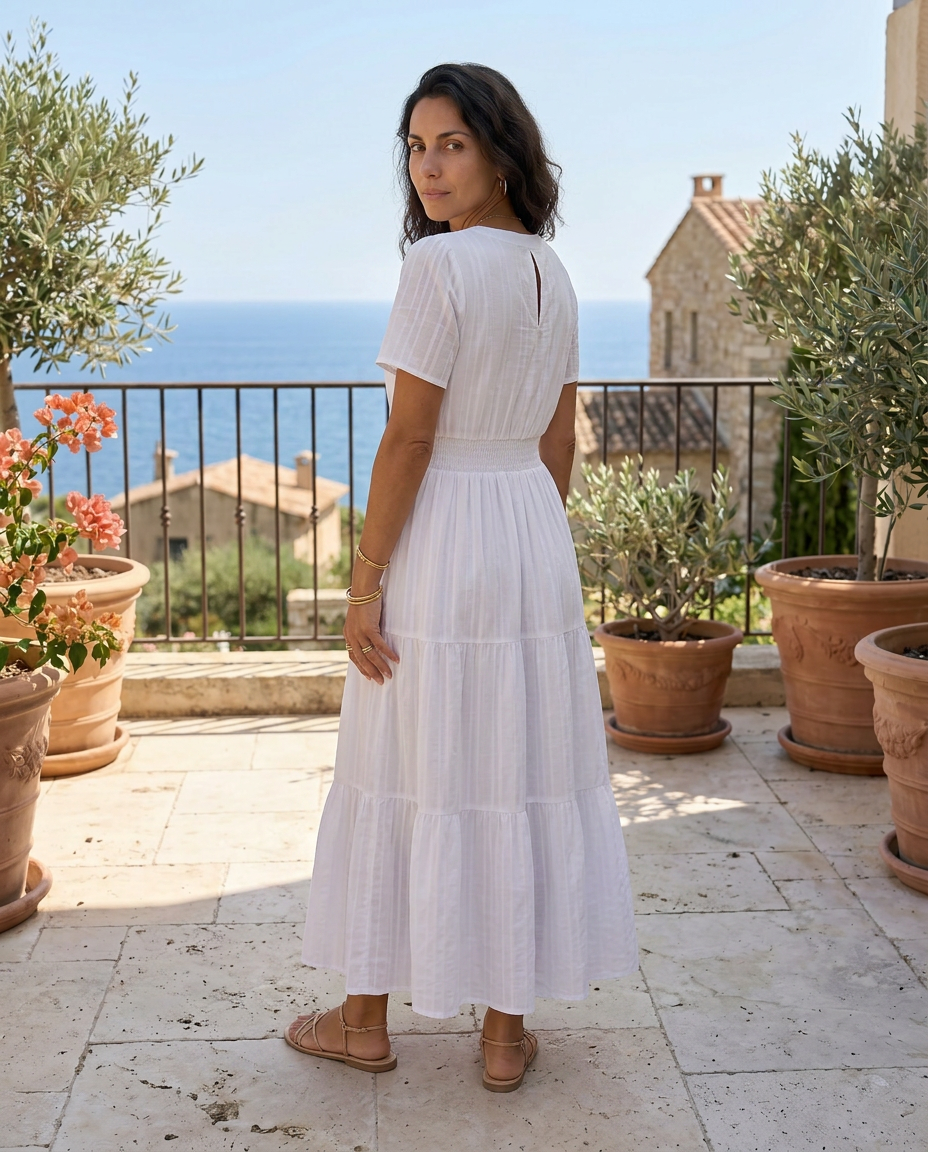 Luisa | Abito con Arricciature Delicate