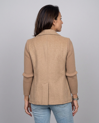 Giacca Doppiopetto Elena — Maniche in Maglia