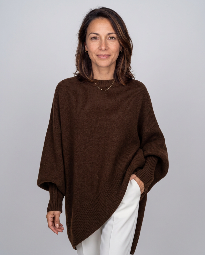 Maglione Oversize con Spacchi Laterali