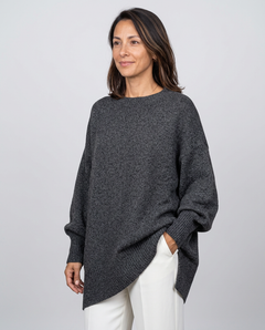 Maglione Oversize con Spacchi Laterali
