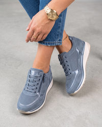 Sneakers Comode con Zip Laterale