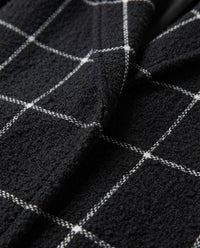 Cappotto Midi a Quadri con Revers