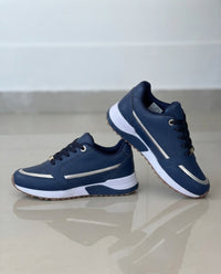 Sneakers Comode con Profilo Metallizzato