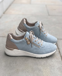 Sneakers con Zeppa Interna e Zip