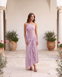 Elisabetta | Abito Lungo Elegante con Volant