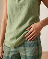 Giada | Completo Top Drappeggiato e Pantaloni a Quadri