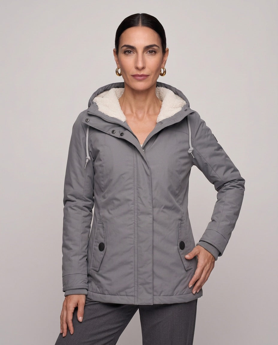 Parka Livigno — Imbottita con Interno in Sherpa e Cappuccio
