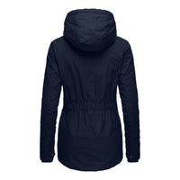 Parka Livigno con cappuccio e interno in sherpa — Blu Navy