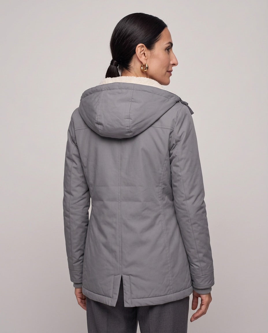 Parka Livigno — Imbottita con Interno in Sherpa e Cappuccio