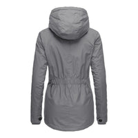 Parka Livigno con cappuccio e interno in sherpa — Grigio