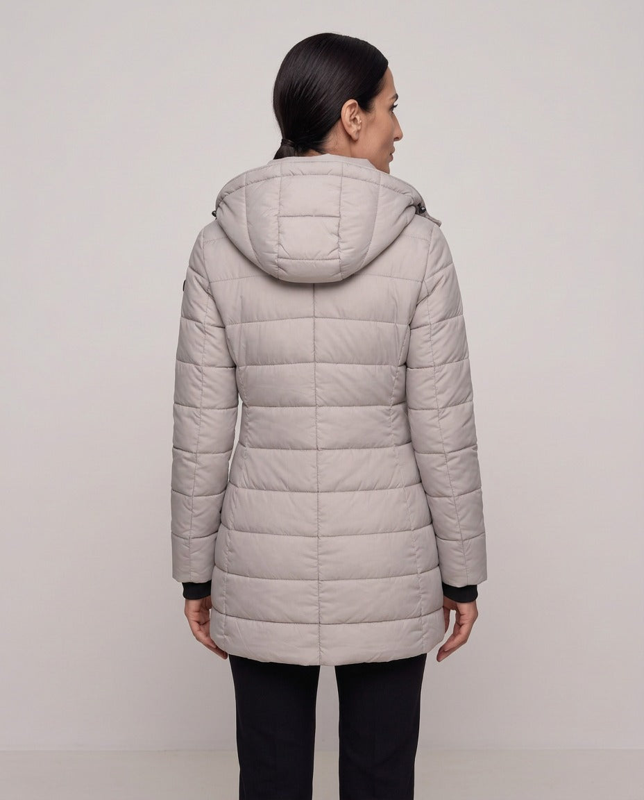 Piumino Brera trapuntato sciancrato — Grigio Perla