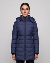 Piumino Brera trapuntato sciancrato — Blu Navy