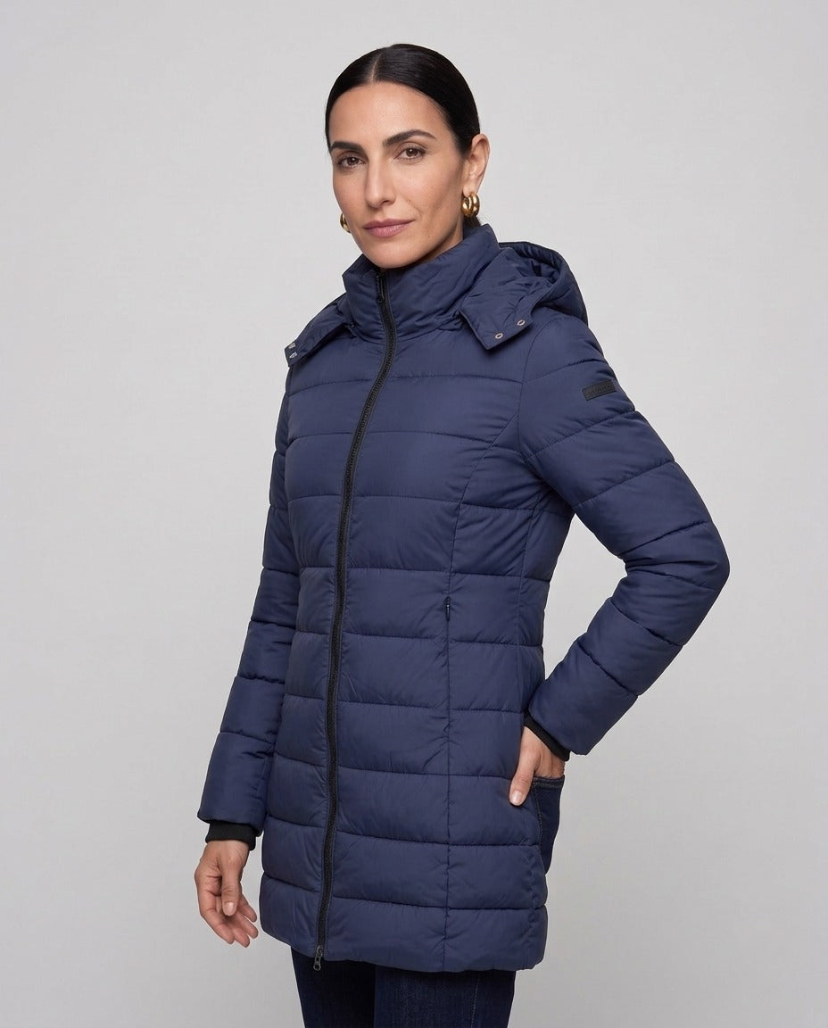 Piumino Brera trapuntato sciancrato — Blu Navy