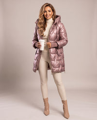 Piumino Courmayeur — Rosa Cipria (fronte)