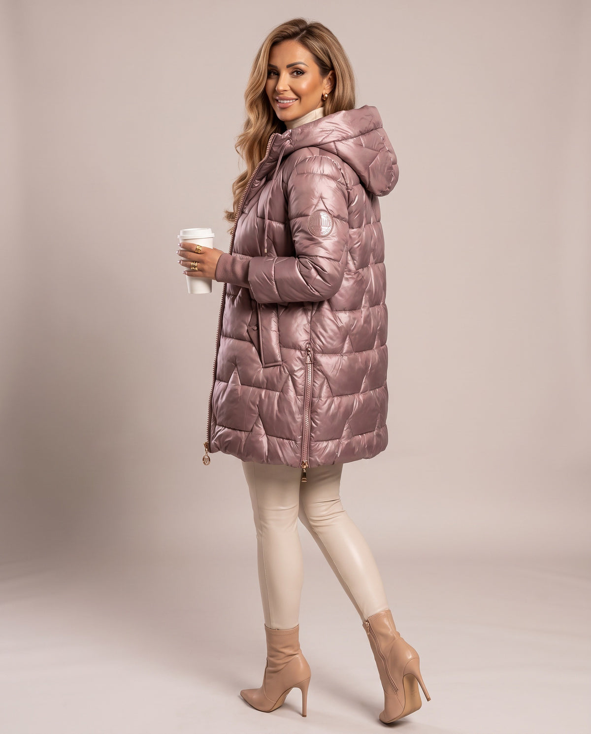 Piumino Courmayeur — Rosa Cipria (retro)