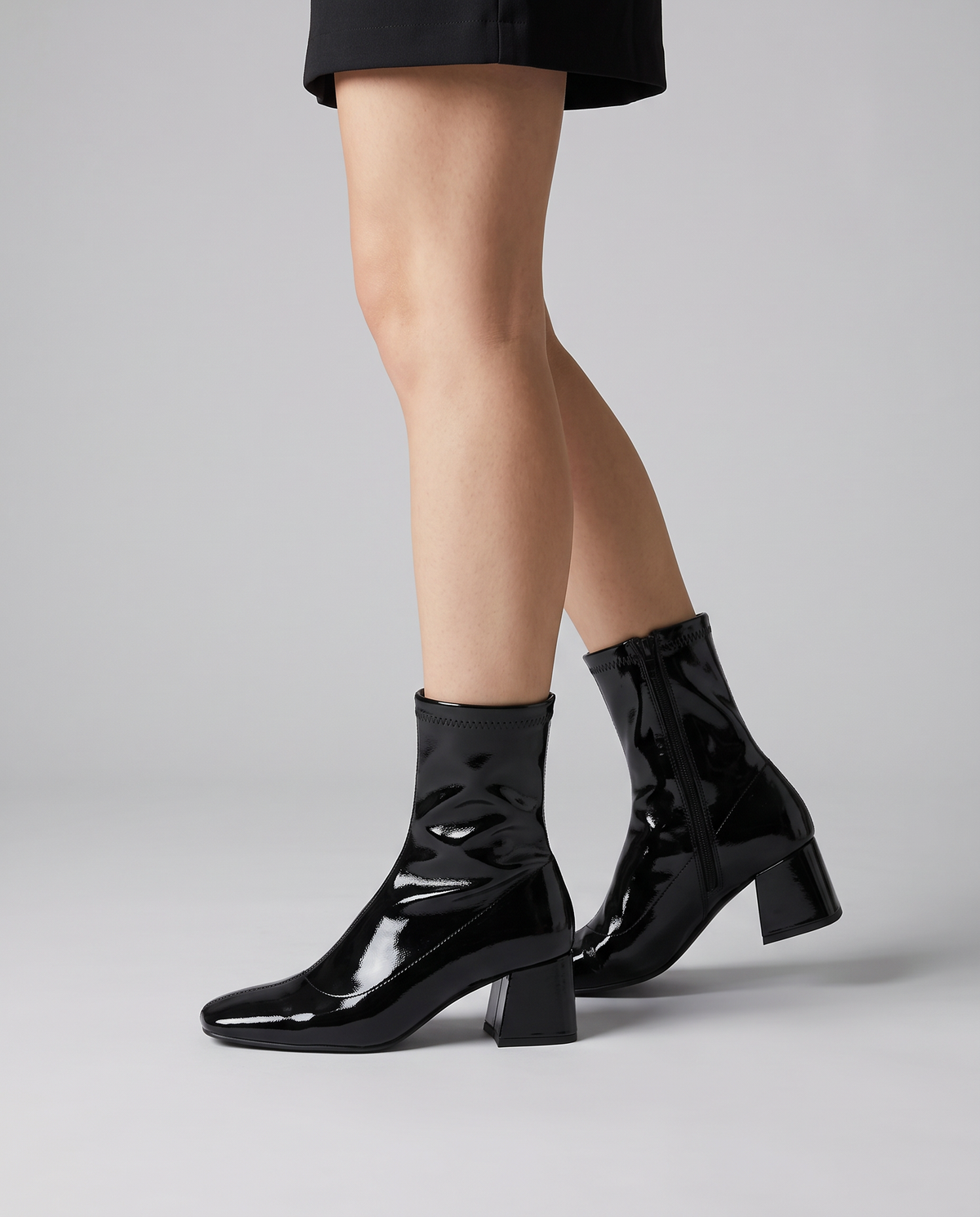 Stivaletto Verona — Vernice Nero — profilo