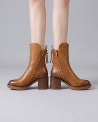 Stivaletto Cremona — Cuoio — profilo