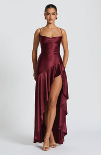 Samira | Vestido con volantes bajos
