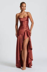 Samira | Vestido con volantes bajos
