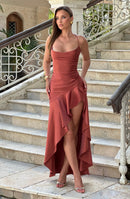 Samira | Vestido con volantes bajos