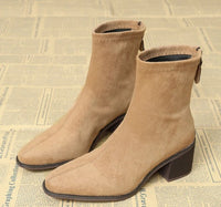 Stivaletto Treviso scamosciato — Cammello