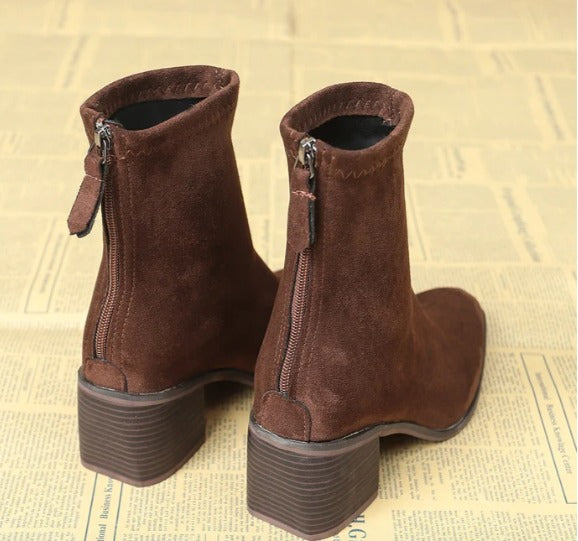 Stivaletto Treviso scamosciato — Cioccolato