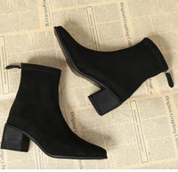 Stivaletto Treviso scamosciato — Nero