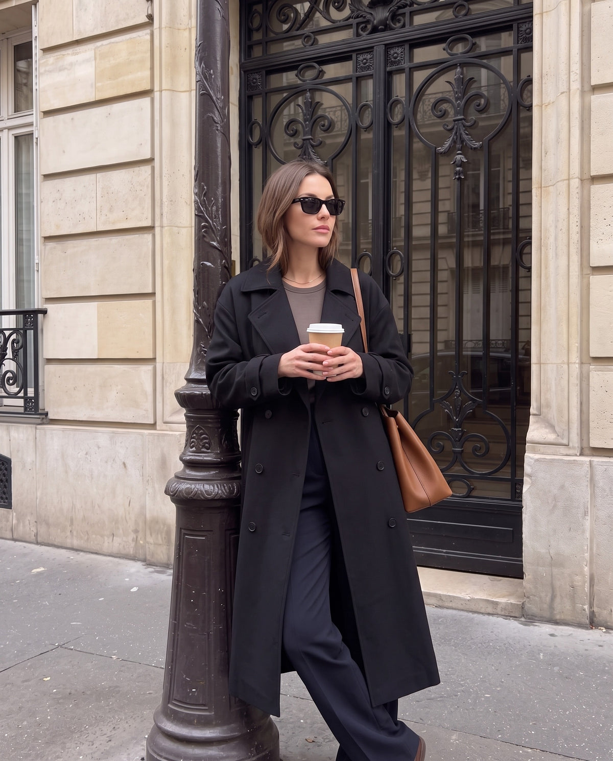 Trench Eleonora — Lungo Doppiopetto Oversize